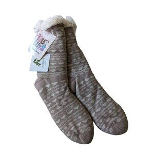 NWT Muk Luks Cabin Socks With Jojoba Oil Size L/XL 9-11